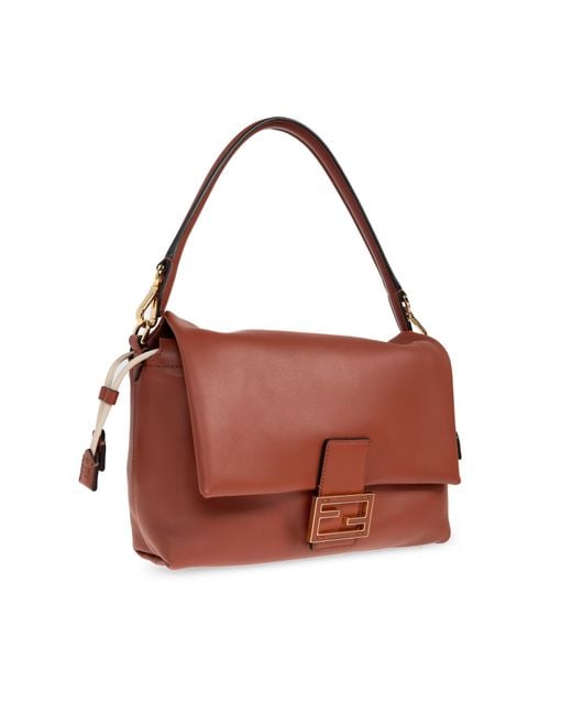 Fendi Brown Shoulder Bag "Mamma Baguette Medium"