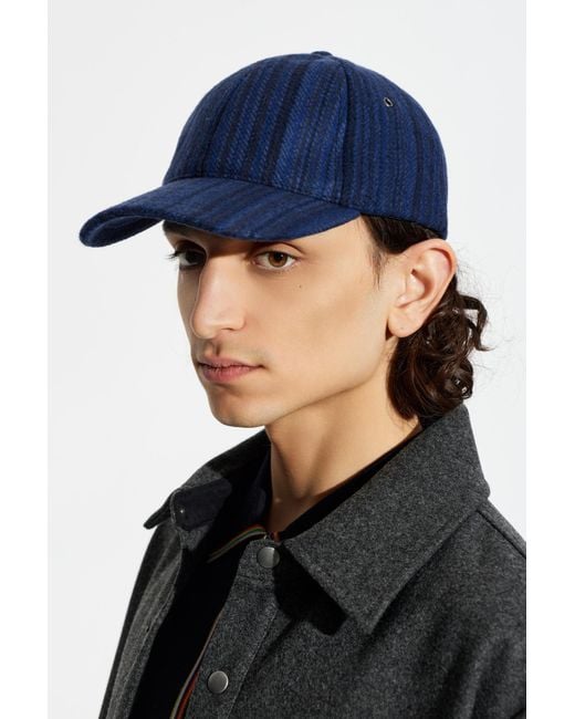 Paul Smith Blue Baseball Cap for men