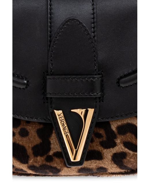 Versace Black Shoulder Bag 'Virtus'