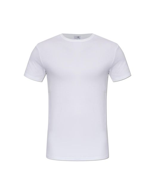 MM6 by Maison Margiela White Underwear T-Shirt for men
