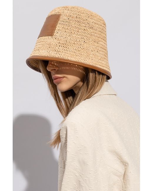 Jacquemus Natural 'Soli' Woven Hat