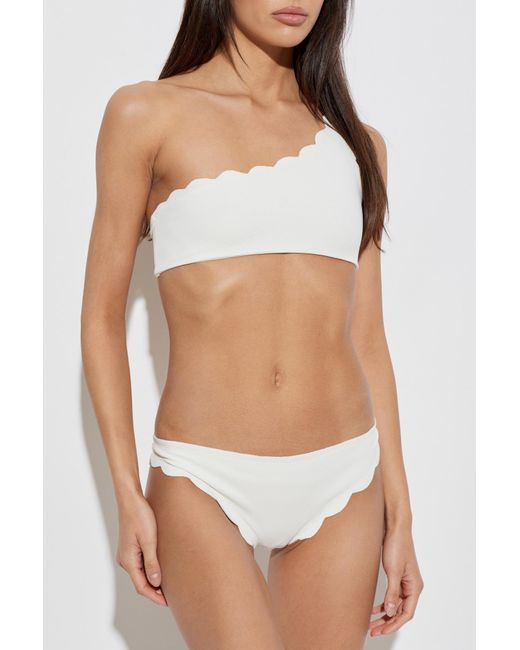 Marysia Swim White Top Of The "Santa Barbara" Swimsuit