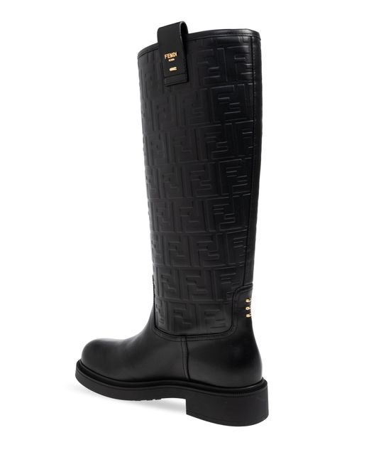 Fendi Black Leather Boots