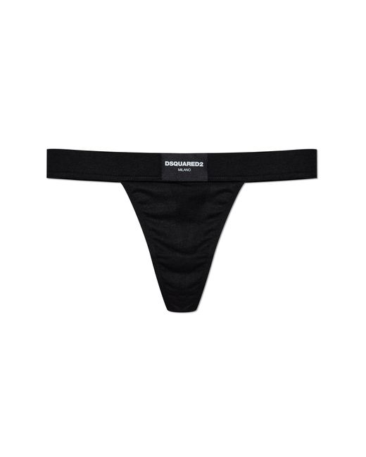 DSquared² Black Bra With Logo