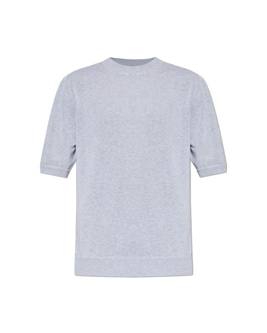Eleventy Gray Crew Neck T-Shirt for men