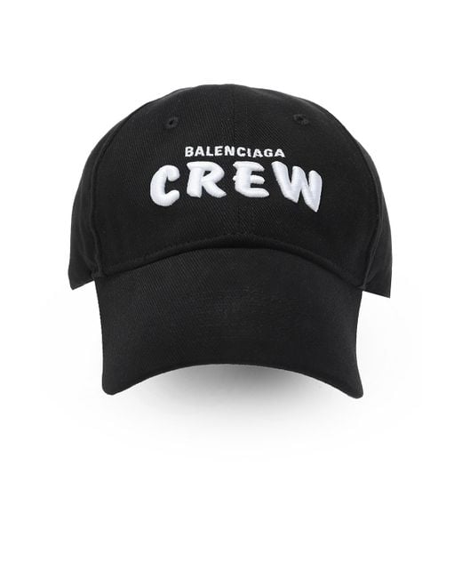 Balenciaga Black Crew Cap