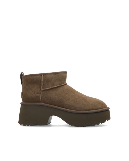 UGG Boots Classic Ultra Mini New Heights in Brown Lyst UK