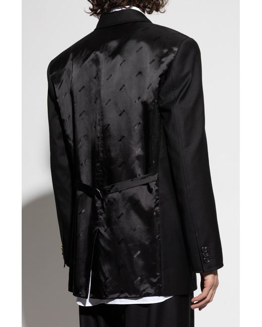 Moschino Black Wool Blazer for men