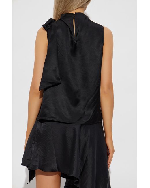 AllSaints Black Herela Top