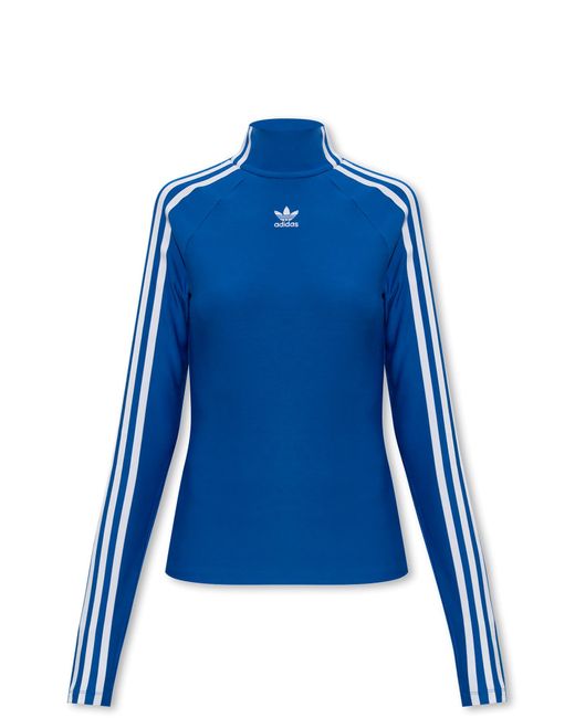 Adidas Originals Blue Top With Logo,