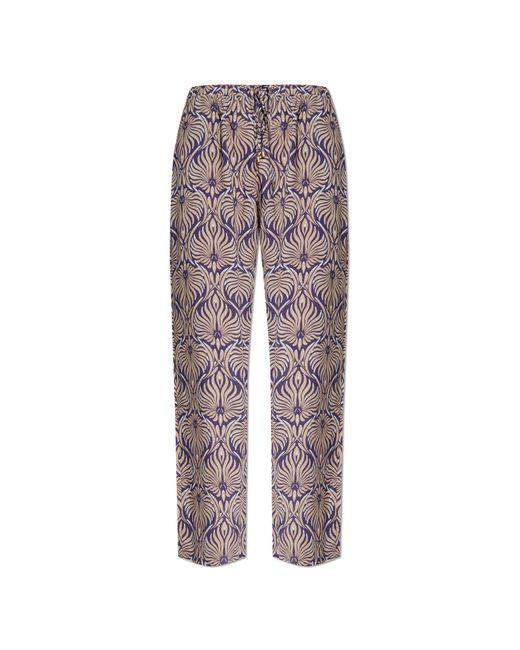 Hanro Purple Patterned Trousers