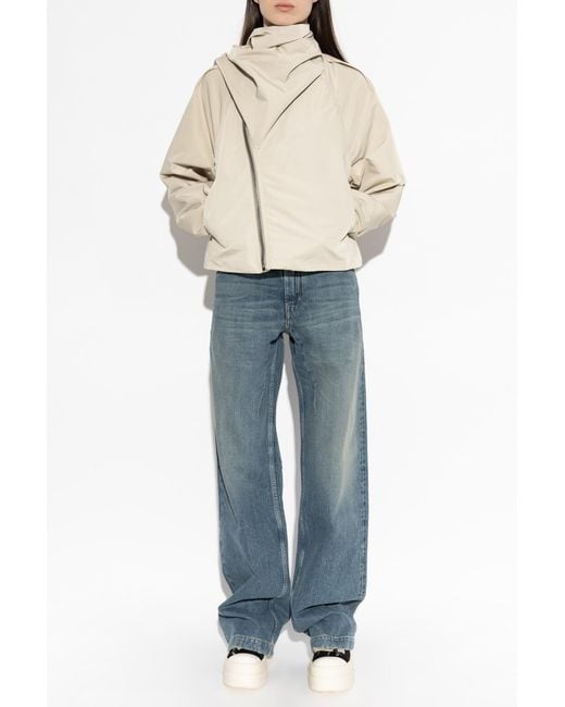 Rick Owens Blue Wide-Leg Jeans