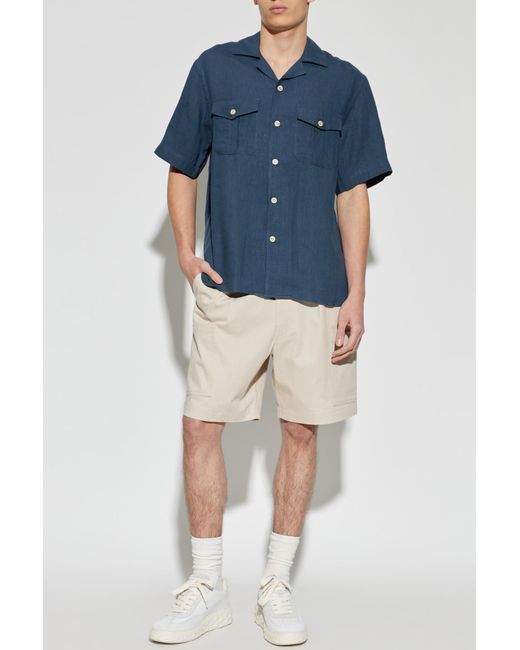 Eleventy Blue Cargo Shorts for men