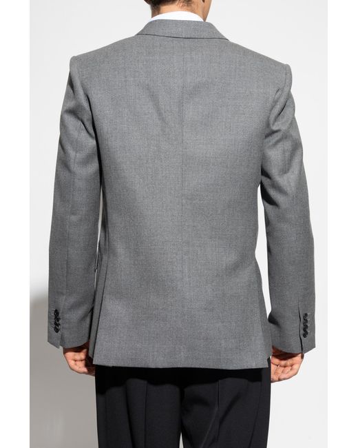 Givenchy Gray Double-Breasted Blazer for men