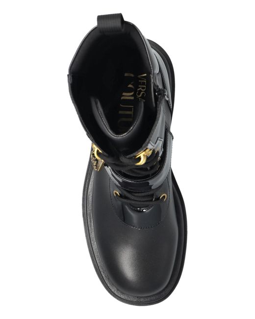Versace Jeans Couture Black Shoes Made Of Eco Leather