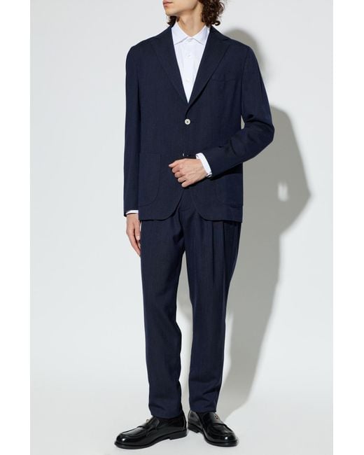 Eleventy Blue Wool Suit for men