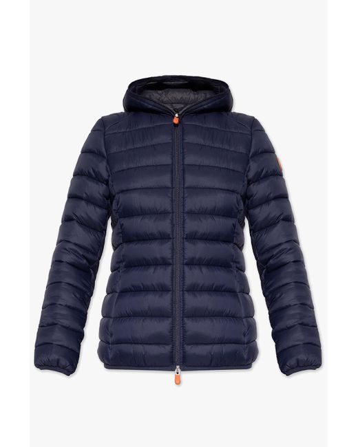 Save The Duck Blue ‘Daisy’ Insulated Hooded Jacket