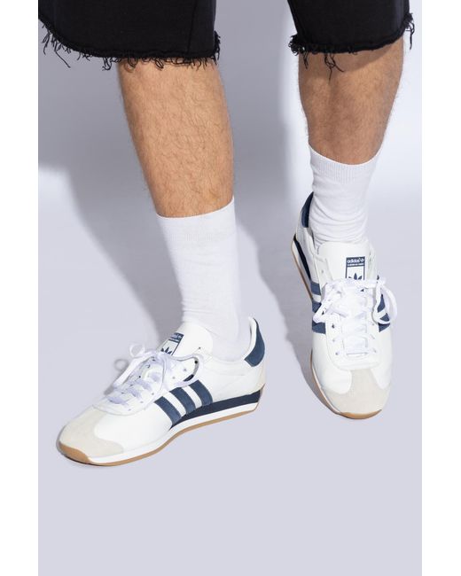 Adidas Originals White 'country' Sports Shoes,