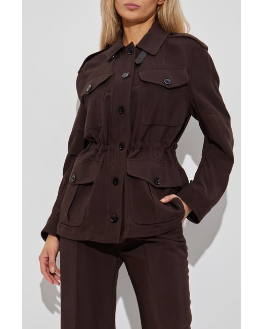 Tom Ford Black Jacket With Epaulettes