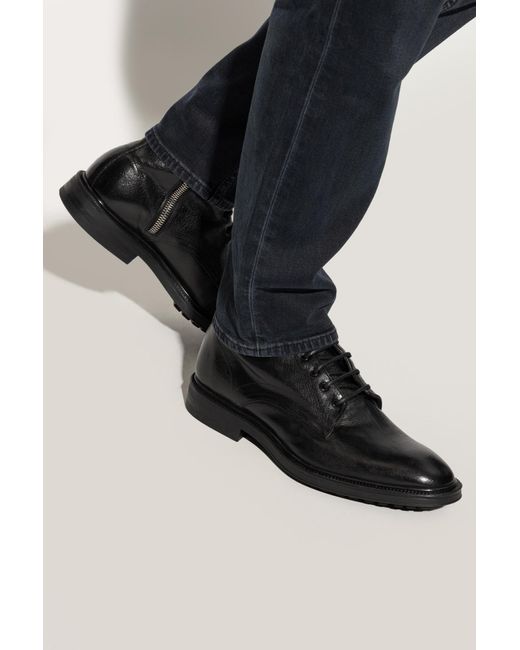 Paul Smith Black Leather Shoes for men