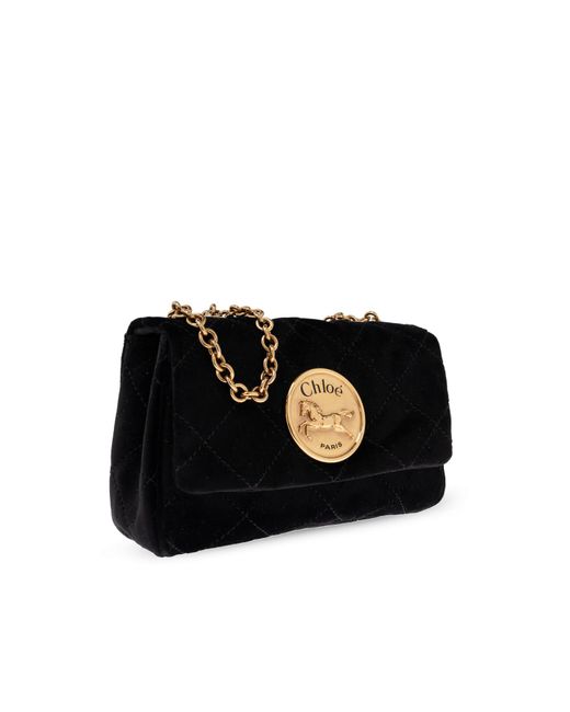 Chloé Gray Shoulder Bag Heritage Small"