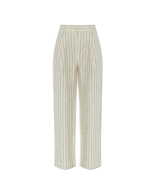 Posse White Linen Trousers "Mackenzie"