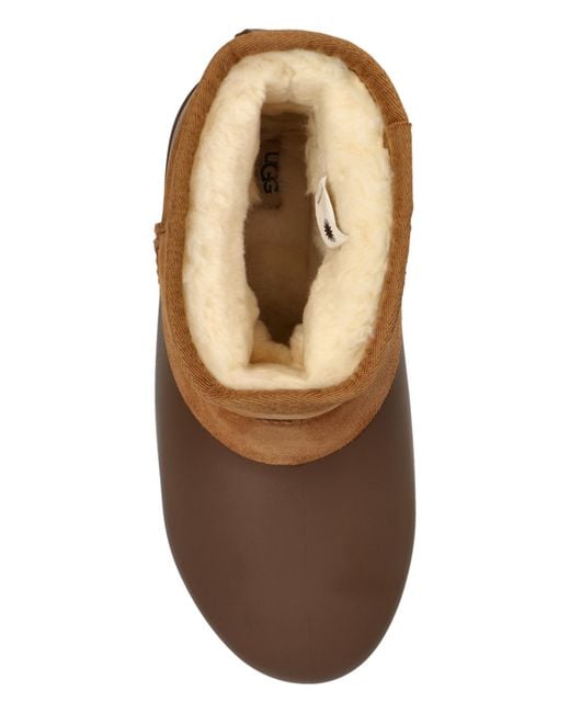 Ugg Brown Snow Boots W Classic Mini Pumped Molded