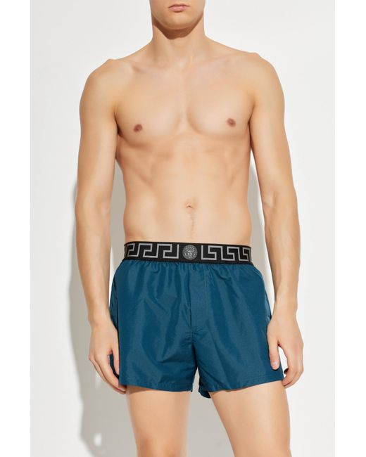 Versace Blue Swim Shorts for men