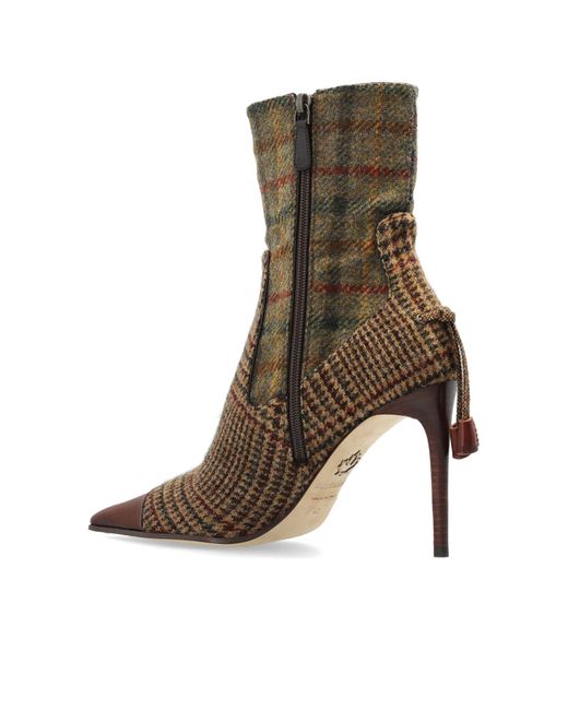 DSquared² Green Heeled Ankle Boots