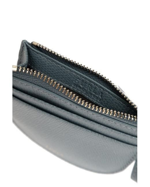 Furla Blue 'Laura' Card Holder On A Strap