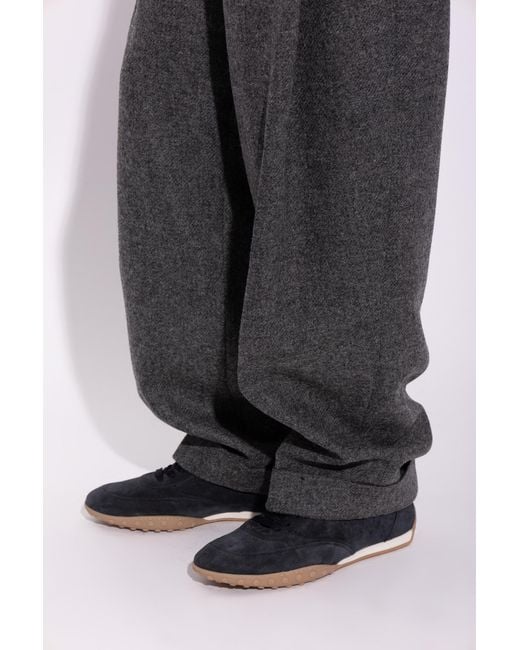 Tod's Black Suede Sports Shoes for men