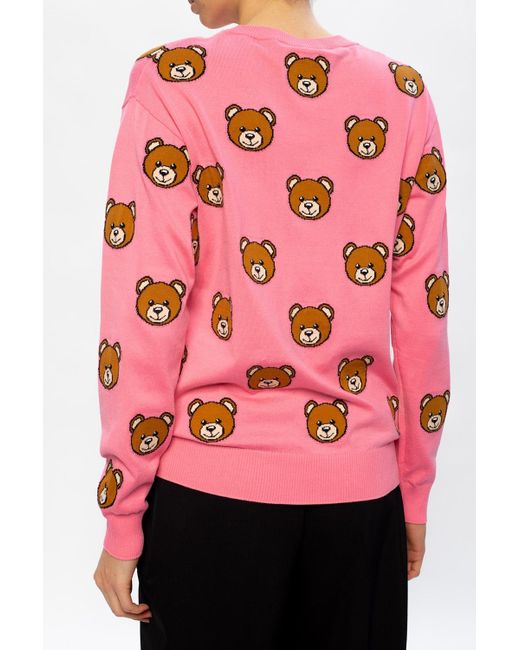 pink teddy sweater