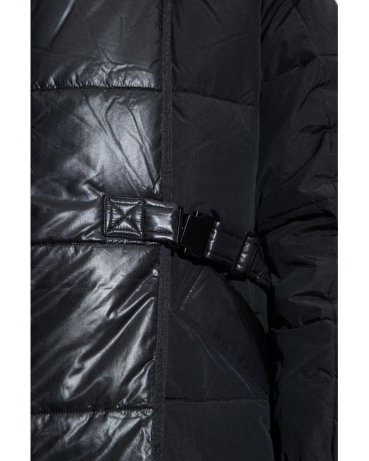 Ganni Black Oversized Puffer Coat - Women's - Recycled Polyamide/recycled Polyester/ecovero Viscose (lenzing)