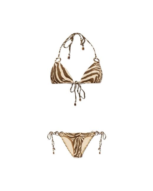 Zimmermann Metallic Two-Piece Swimsuit