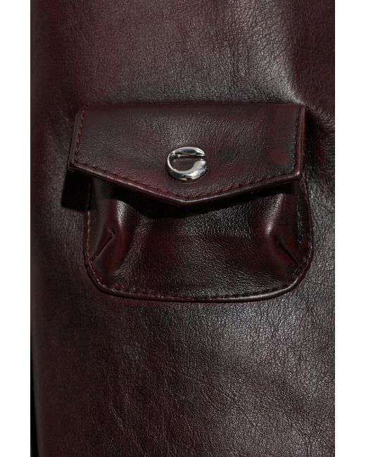 Coperni Black Leather Jacket