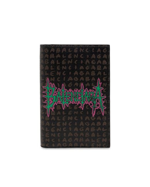 Balenciaga Black Passport Case for men