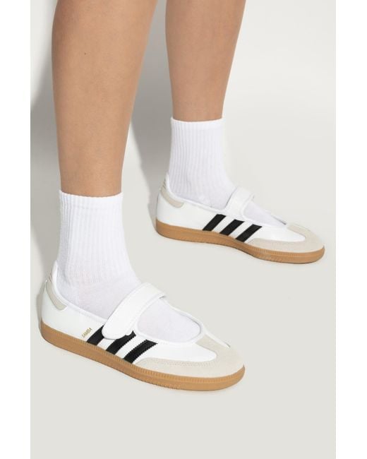 Adidas Originals White Sports Shoes 'Samba Jane W'