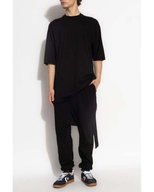 Rick Owens Black Jumbo Ss T-Shirt for men