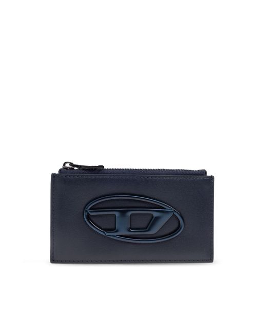 DIESEL Blue Leather Wallet 'Holi-D' for men