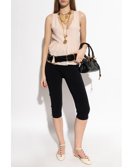 Chloé Black Silk Top