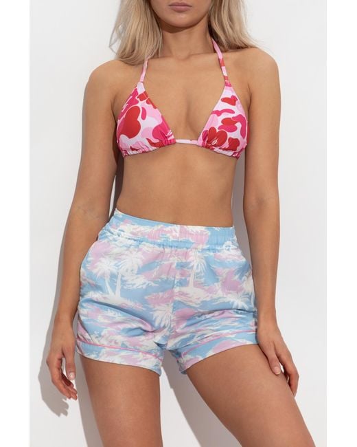 A Bathing Ape Blue Swim Shorts
