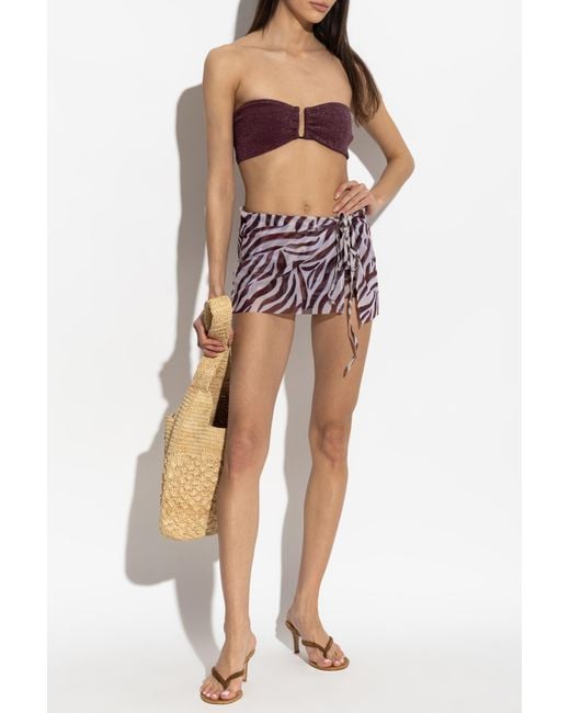 Bondeye Purple 'Maeve Mini' Skirt