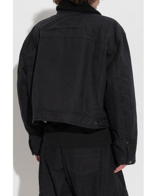 DSquared² Black Jacket With Collar