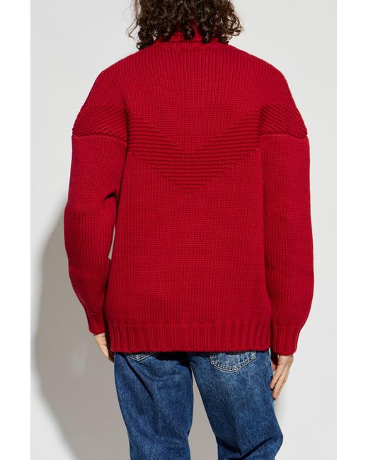 DSquared² Red Wool Turtleneck for men