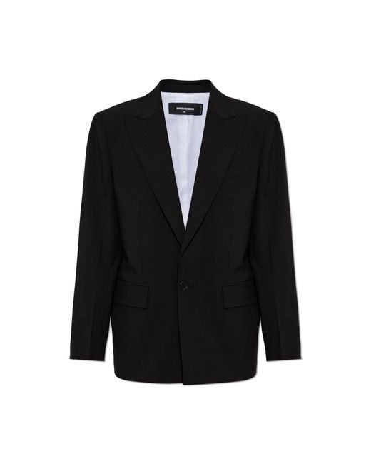 DSquared² Black Single-Vent Blazer