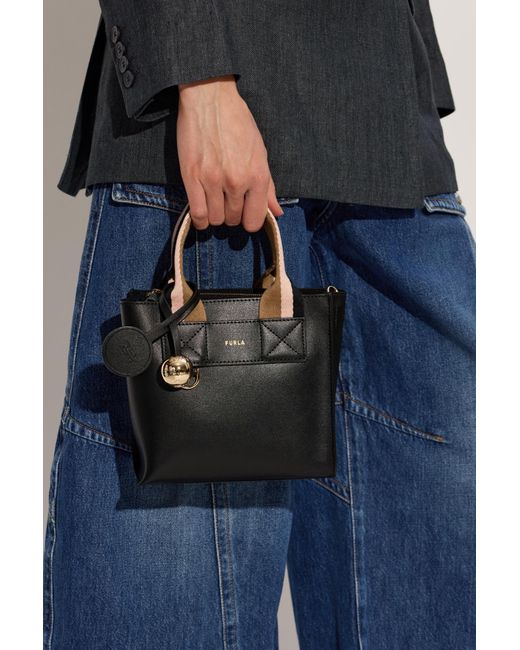 Furla Black Divide Mini Bag