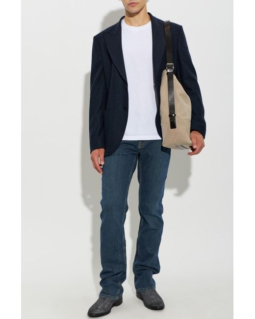 Etro Blue Jeans With Tapered Legs for men