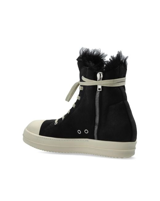 Rick Owens Black Sports Shoes 'Lshc' for men