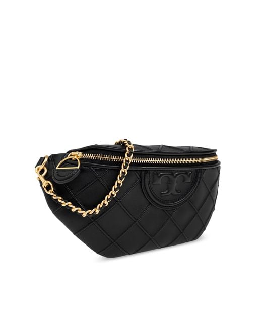 Tory Burch Black Belt Bag 'Fleming Soft'