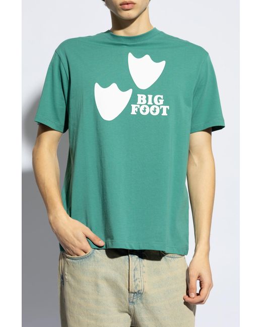 Save The Duck Green Printed T-shirt, for men